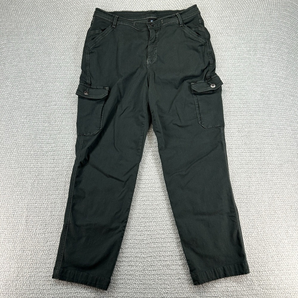 Kuhl‎ Pants Women's 8 Reg 30x25 Forest Green Kultivatr Kargo Crop UPF 50+ Hiking